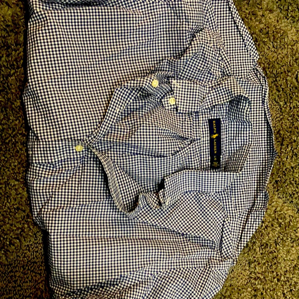 Ralph lauren men’s large long sleeve button down shirt like new